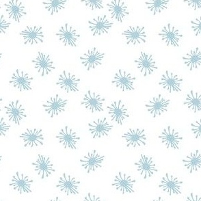 Celestial blue stars.  Accent pattern for Poppies collection
