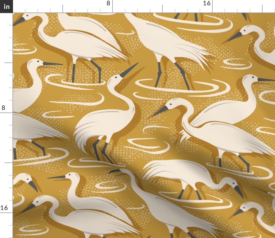 Crane Estuary - Birds Golden Yellow Large