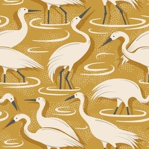 Crane Estuary - Birds Golden Yellow Regular