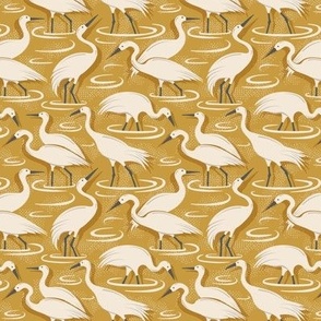 Crane Estuary - Birds Golden Yellow Small