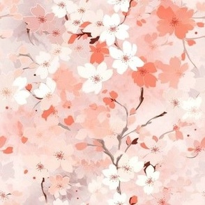Fuzzy Peach Cherry Blossoms