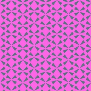 Mini Geo 1 Hot pink green MEDIUM 2x2 inch