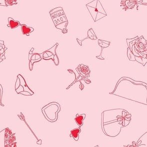 Valentines Day Motifs_Pink and Red