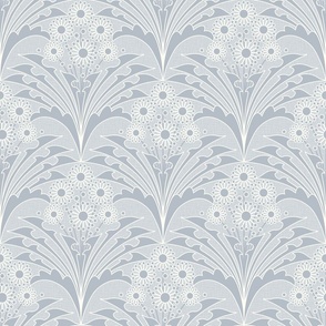 Art Deco Botanical Silver Sand