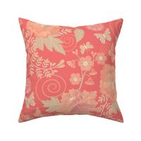 Peach Peony Chinoiserie Large