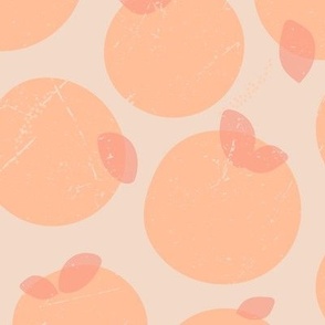 Peaches - large, vintage look 