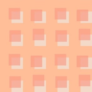 peach fuzz - modern squares , small