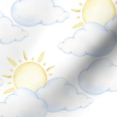 Sun Clouds Baby Nursery 