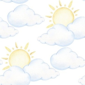 Sun Clouds Baby Nursery 