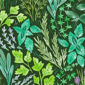 Herb Garden wallpaper scale