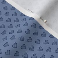 XS / Blue Polka Dot Hearts