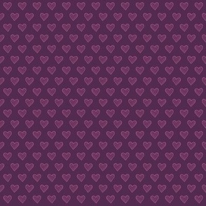 XS / Purple Polka Dot Hearts