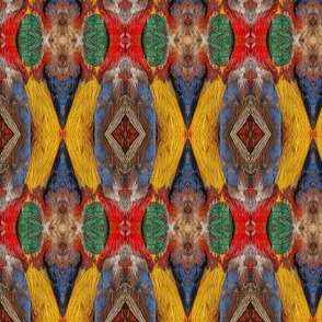 Golden Pheasant Feathers (medium vertical design)