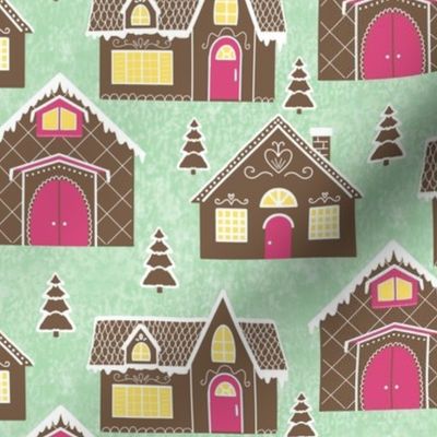 Gingerbread Cottages on Mint