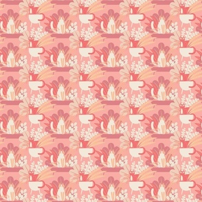 cozy cats peach fuzz solid background (small)