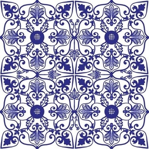 Porcelain blue and white pattern