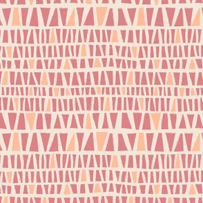 Hand-drawn Triangles - Beige Background  - Small