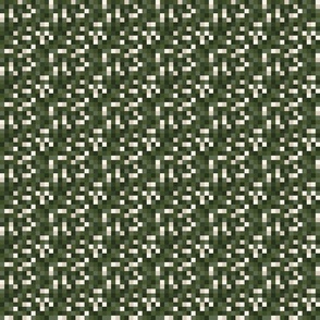 Green Textured Pixel Blocks 3 inch
