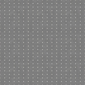 Gray and Cream Textured Polka Dots 6 inch