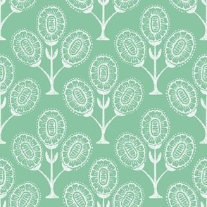 Halo Floral V1 spearmint light green