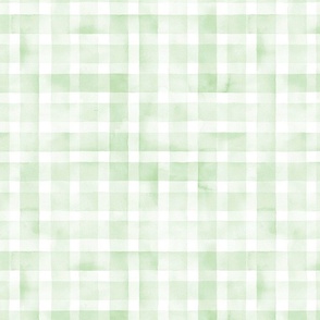 Watercolor green Checked