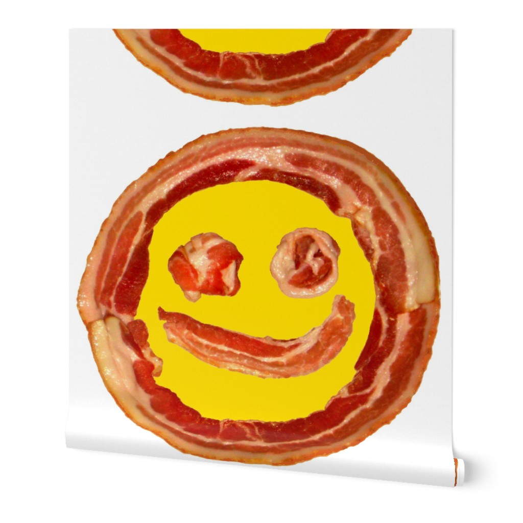 Bacon Face round placemats 