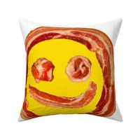 Bacon Face round placemats 