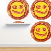 Bacon Face round placemats 