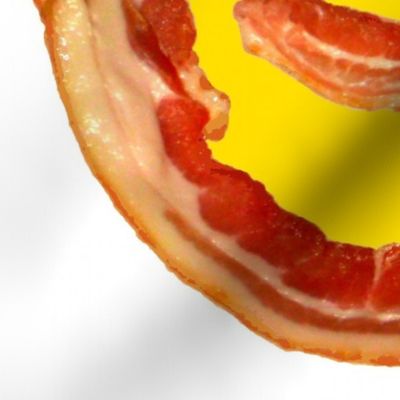 Bacon Face round placemats 