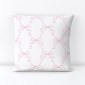 Custom Elizabeth Small Hannah Ribbon Trellis Soft Pink2 on White