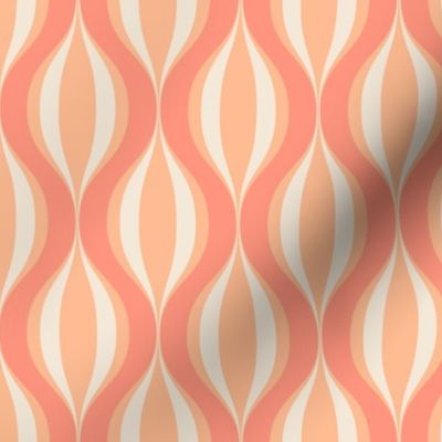 Slender Hourglass Curves - Pantone Peach Plethora Palette