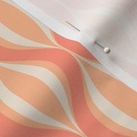 Slender Hourglass Curves - Pantone Peach Plethora Palette