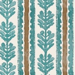 Rowan Stripe Aqua and Bronze 6