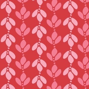 Valentine Red Leaf Stripe | Tricycle Red | Small Scale