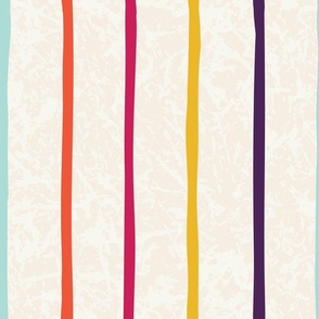 L-FLORAL PATH-8A--pink-yellow-blue-stripes-striped-candy stripes, textured-wallpaper-home decor