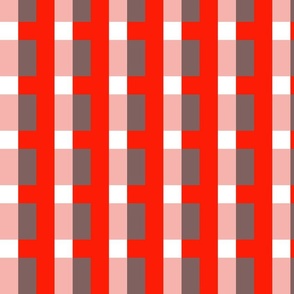 Combination of vertical stripes and rectangles