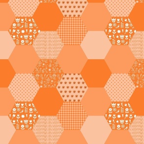 Patterned hexagons