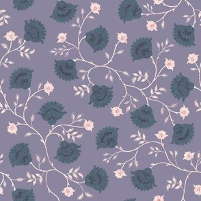 Daffney Floral lavender gray