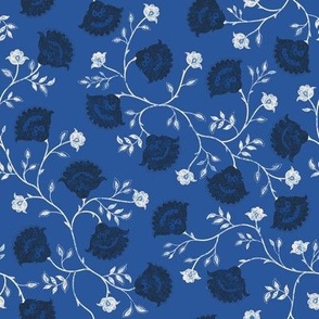 Daffney Floral True Blue