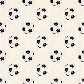 All Star Soccer on Textured Cream 6 inch