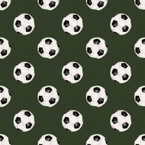 All Star Soccer on Textured Green 6 inch