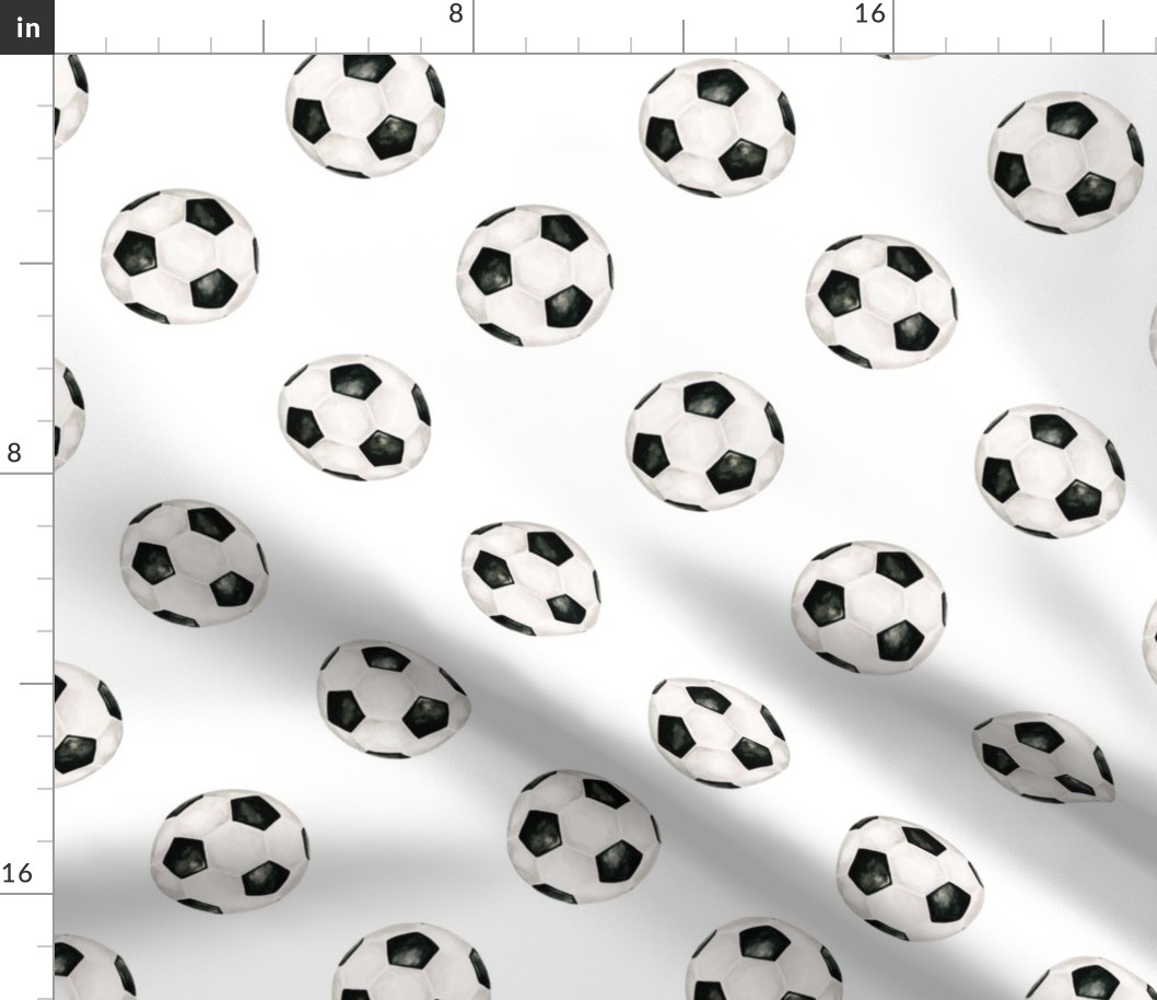 All Star Soccer on White 6 inch