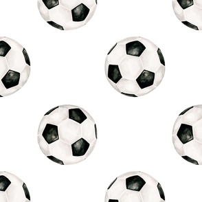 All Star Soccer on White 12 inch