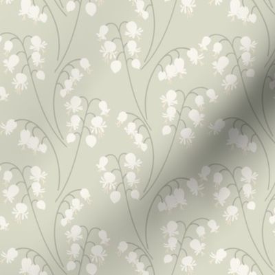 Lily of the Valley large 6 medium scale in soft grey by Pippa Shaw