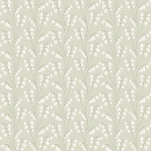 Lily of the Valley large 6 medium scale in soft grey by Pippa Shaw