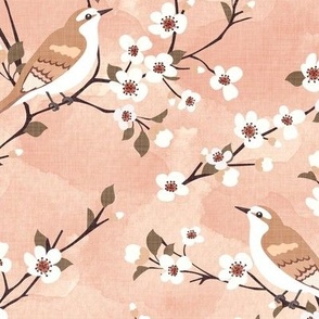 Birds and floral branches #3