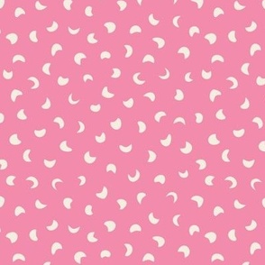 Firefly, pink (medium) - crescent-shaped lights on a bright background