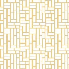 Rectangles in white on yellow background