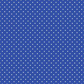Small Polka Dots on Blue / Medium