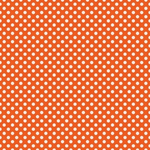 Large Polka Dots on Orange / Medium